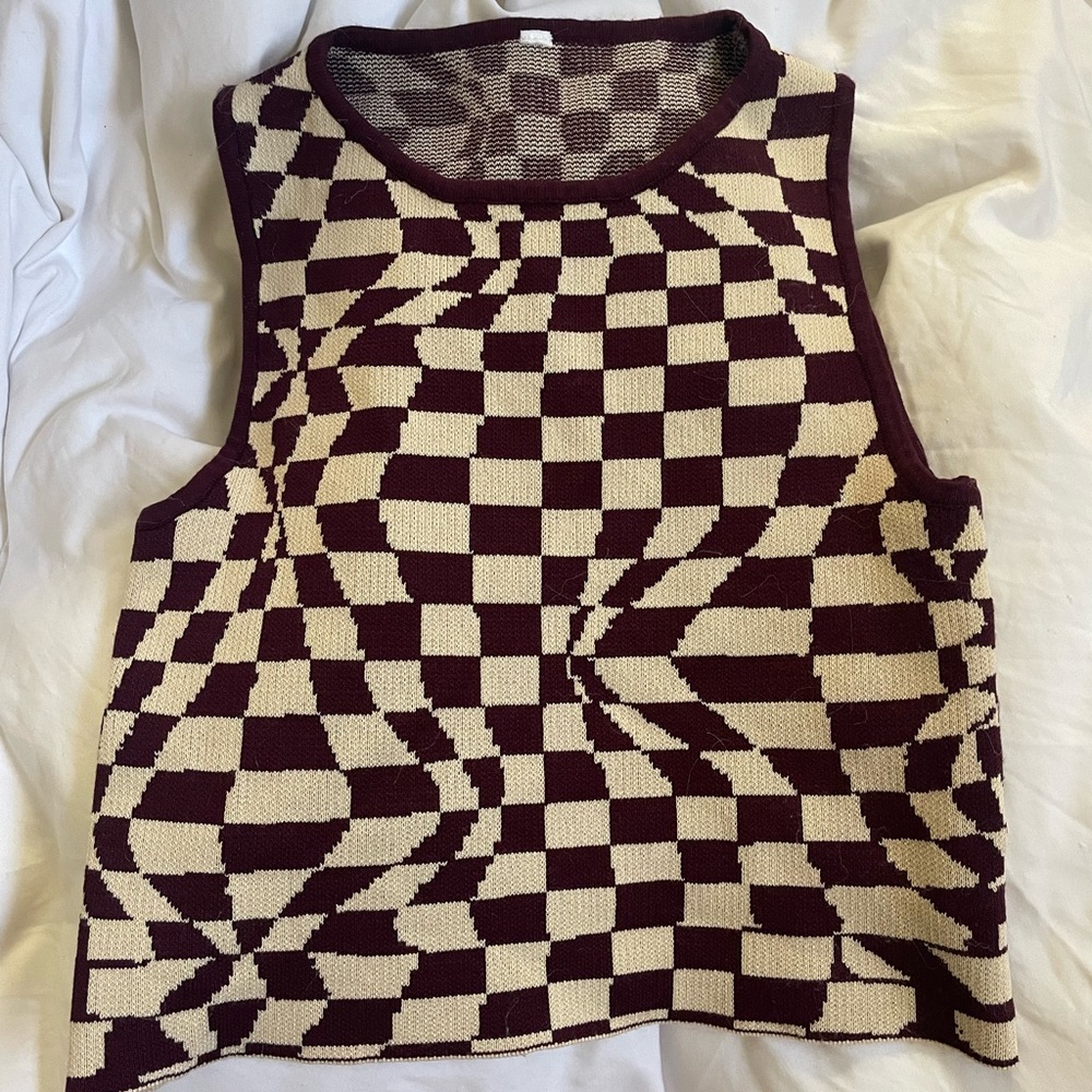 Checkered Knit Top Paloma Wool